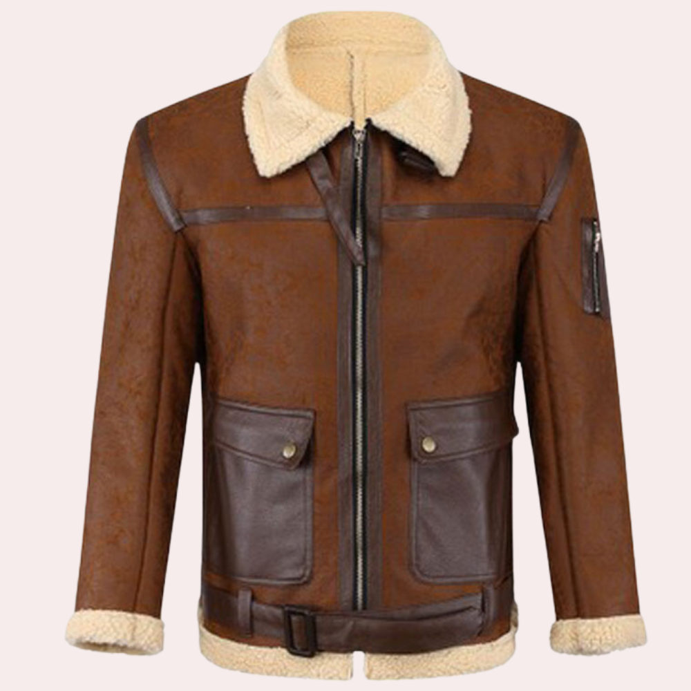 Erno - Bikerjacke Im Vintage-Stil für Herren