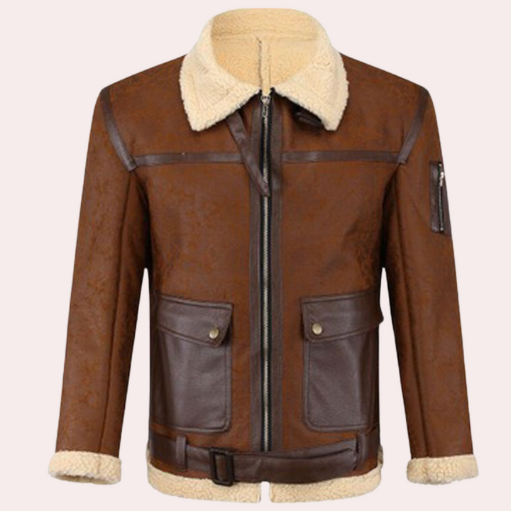 Erno - Bikerjacke Im Vintage-Stil für Herren