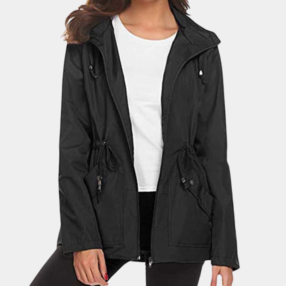 Brynn - Damenjacke mit Verstellbarer Taille Und Kapuze
