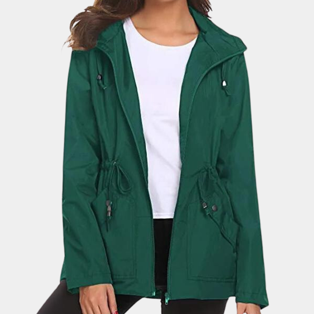 Brynn - Damenjacke mit Verstellbarer Taille Und Kapuze