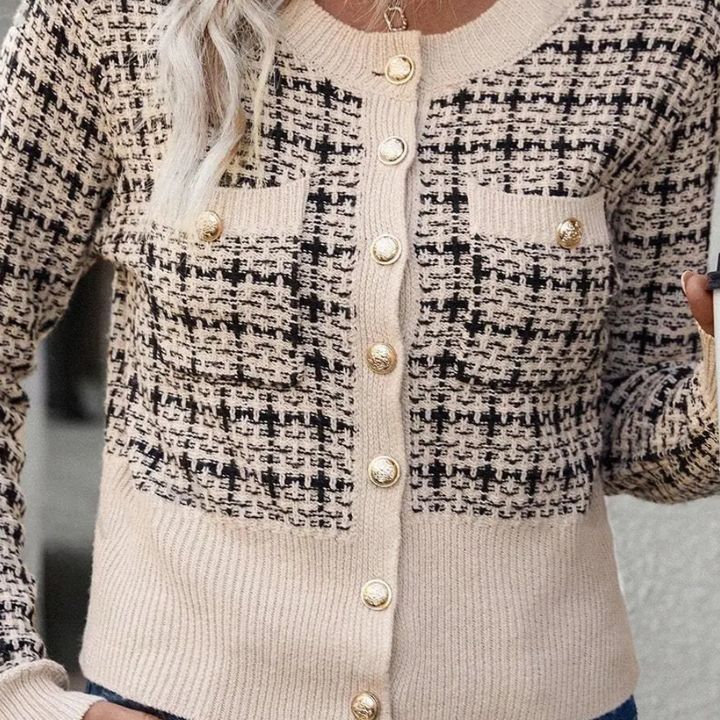 Fionnuala - Geknöpfte Damen-Strickjacke Im Vintage-Stil
