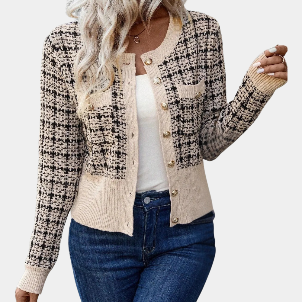 Fionnuala - Geknöpfte Damen-Strickjacke Im Vintage-Stil