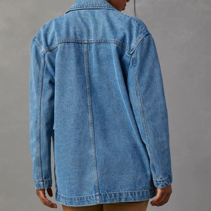 Nessa - Lässige Damen-Jeansjacke mit Taschen