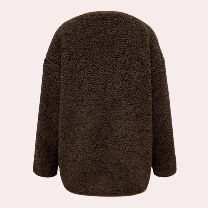 Livianna - Gemütliche Und Lässige Jacke mit Knöpfen für Damen