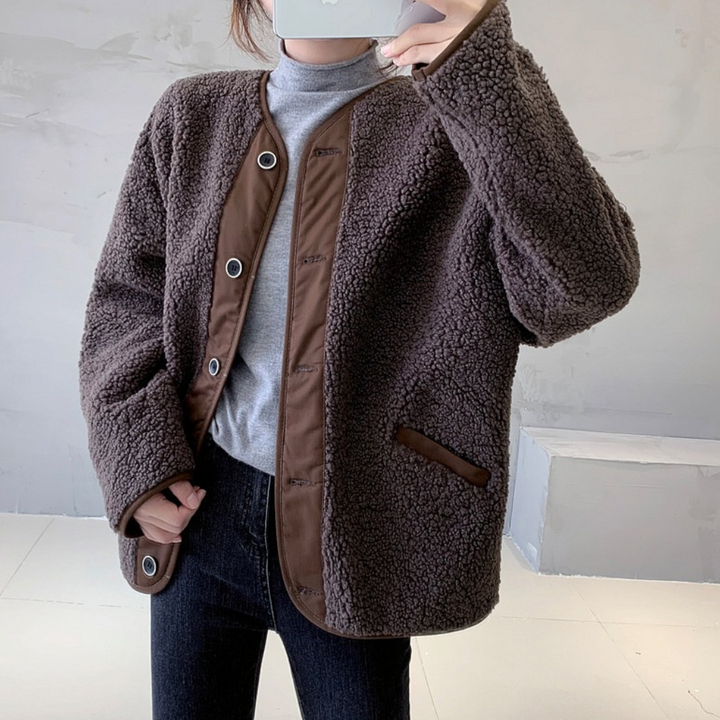 Livianna - Gemütliche Und Lässige Jacke mit Knöpfen für Damen
