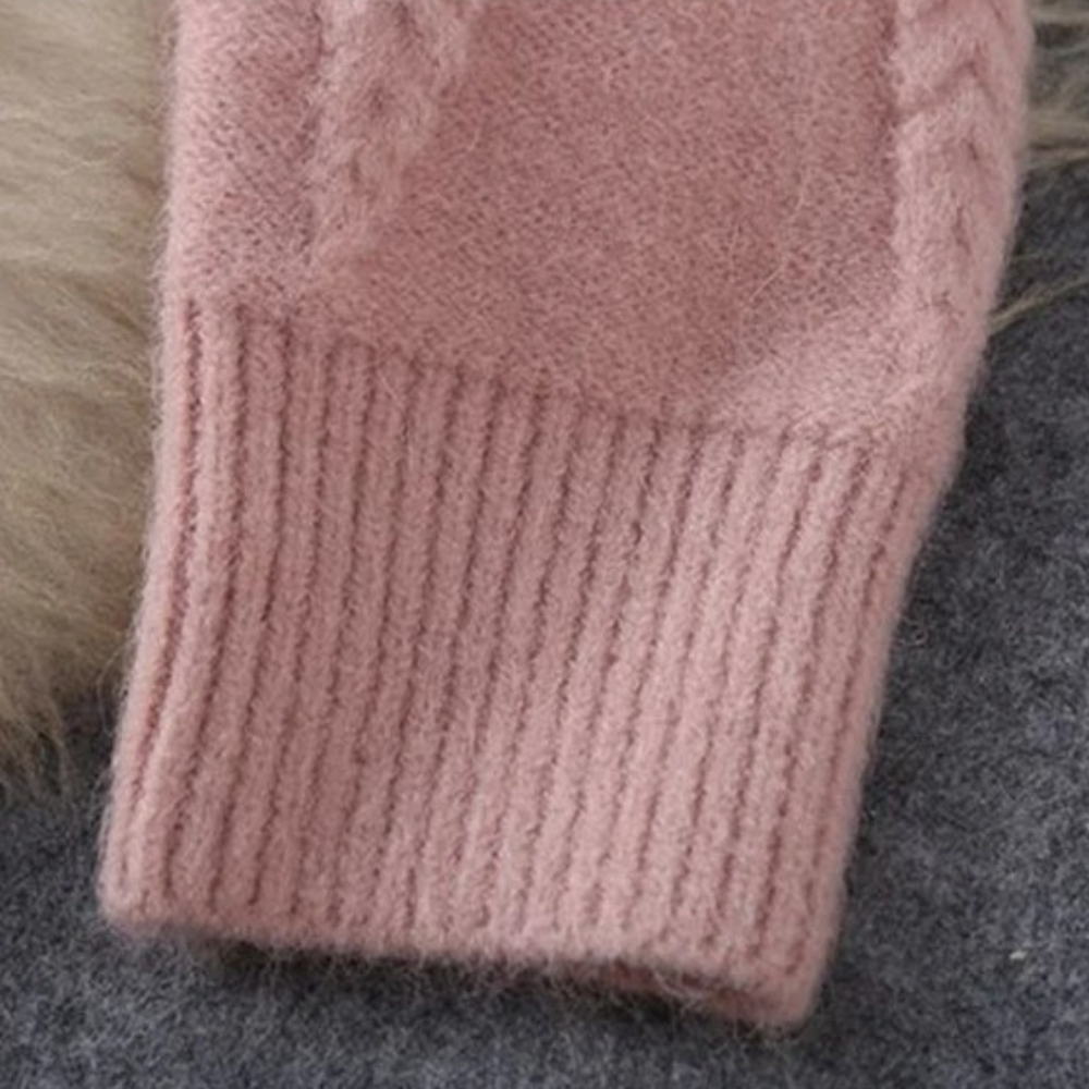 Graciela - Damen Dehnbares Strick-Zweiteiler-Set