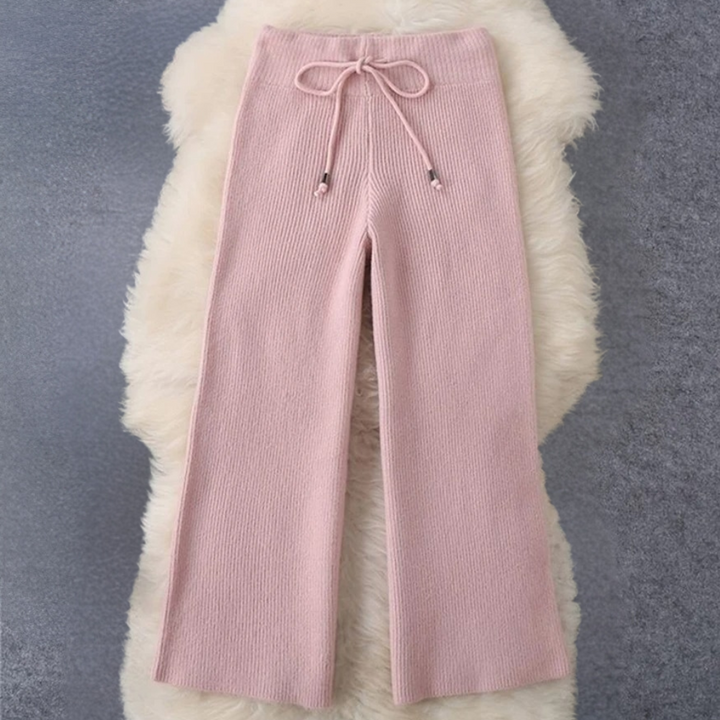 Graciela - Damen Dehnbares Strick-Zweiteiler-Set