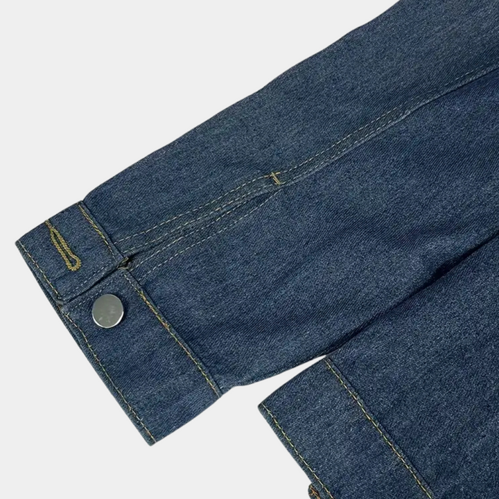 Lujzika - Stilvoller Pullover mit Jeansärmeln für Damen