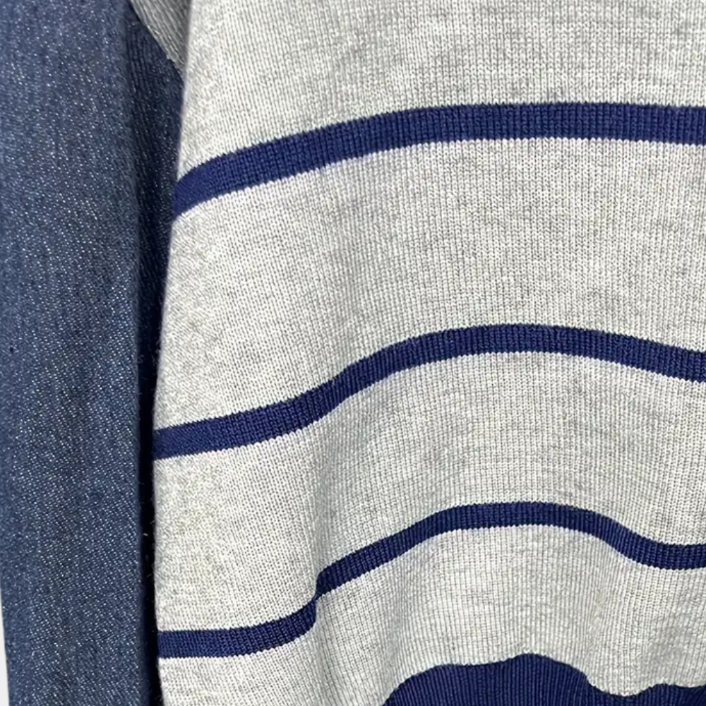 Lujzika - Stilvoller Pullover mit Jeansärmeln für Damen