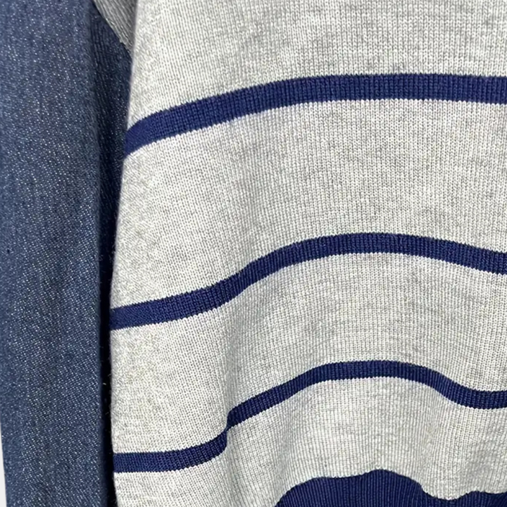 Lujzika - Stilvoller Pullover mit Jeansärmeln für Damen