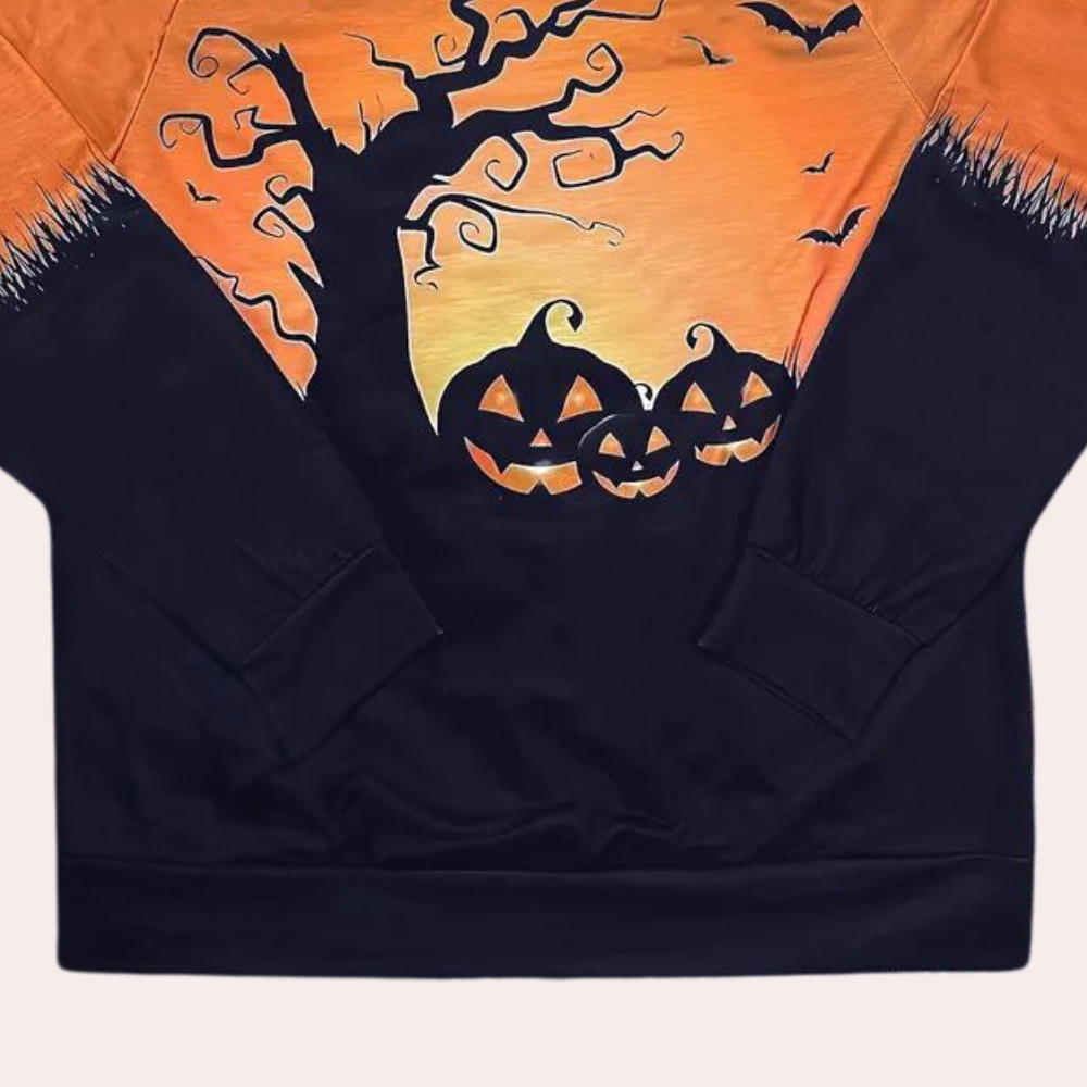 Elza - Bequemes Halloween-Sweat Hemden für Damen