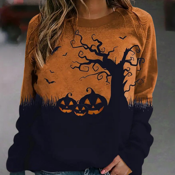 Elza - Bequemes Halloween-Sweat Hemden für Damen