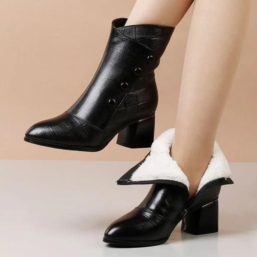 Marka - Elegante Damen-Absatzstiefel mit Reißverschluss