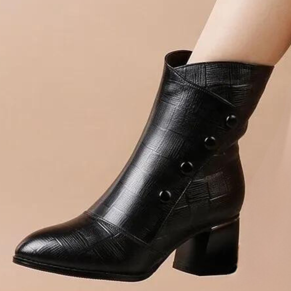 Marka - Elegante Damen-Absatzstiefel mit Reißverschluss