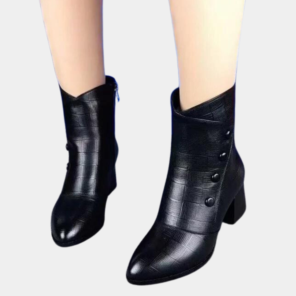 Marka - Elegante Damen-Absatzstiefel mit Reißverschluss