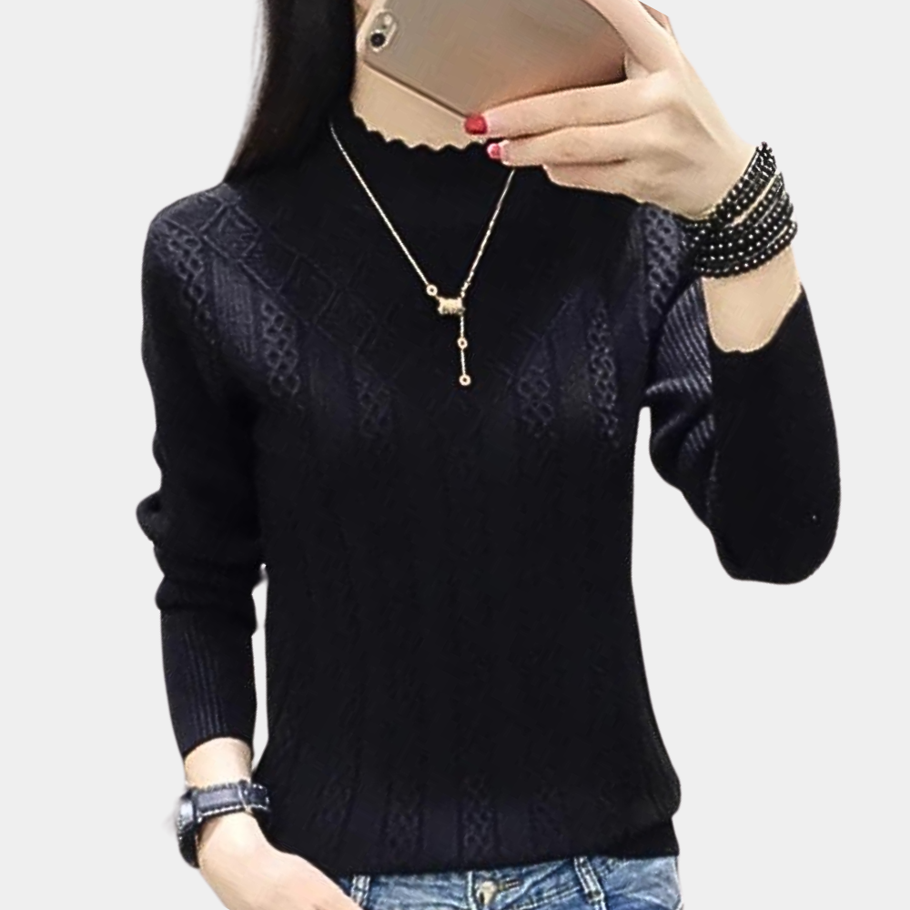 Iliya - Stylischer Hochgeschlossener Pullover für Damen