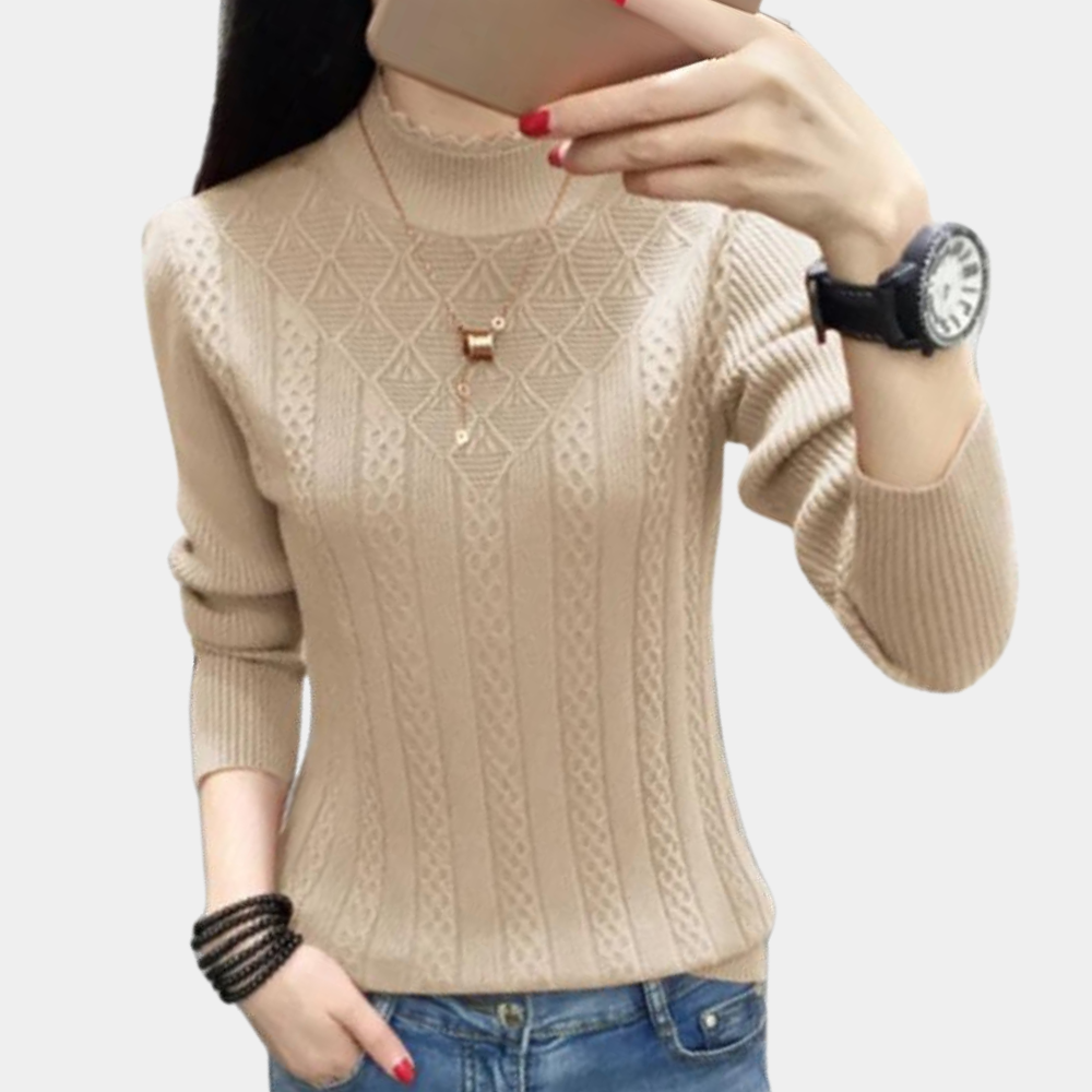 Iliya - Stylischer Hochgeschlossener Pullover für Damen