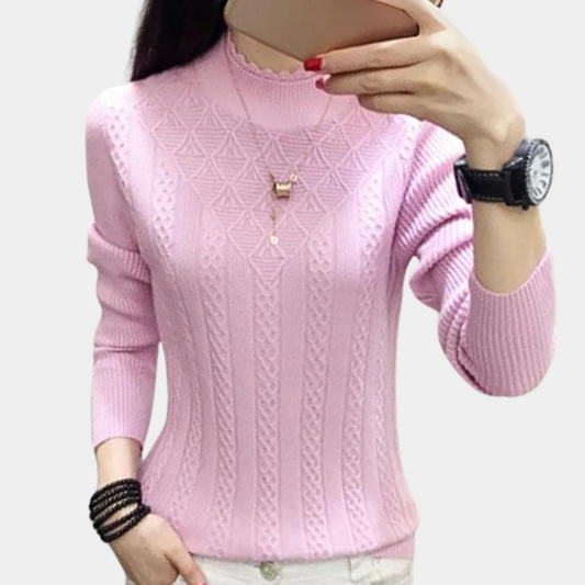 Iliya - Stylischer Hochgeschlossener Pullover für Damen