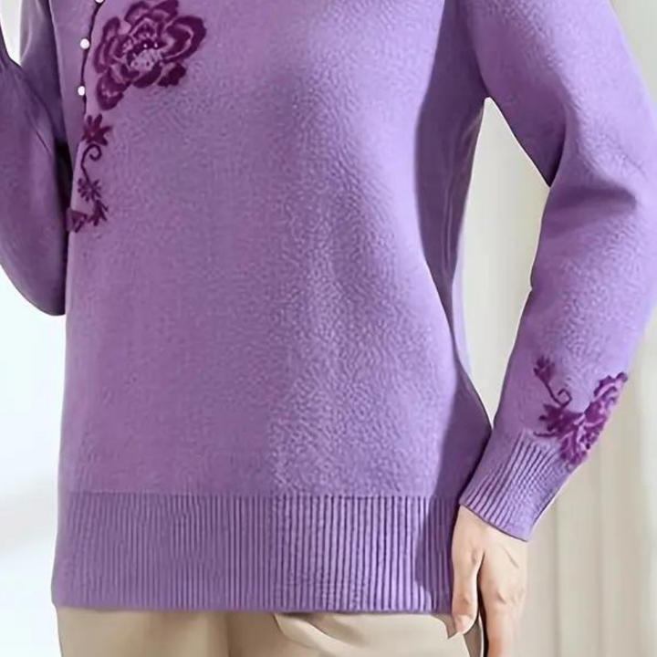 Emiliya - Stylischer Bestickter Pullover für Damen