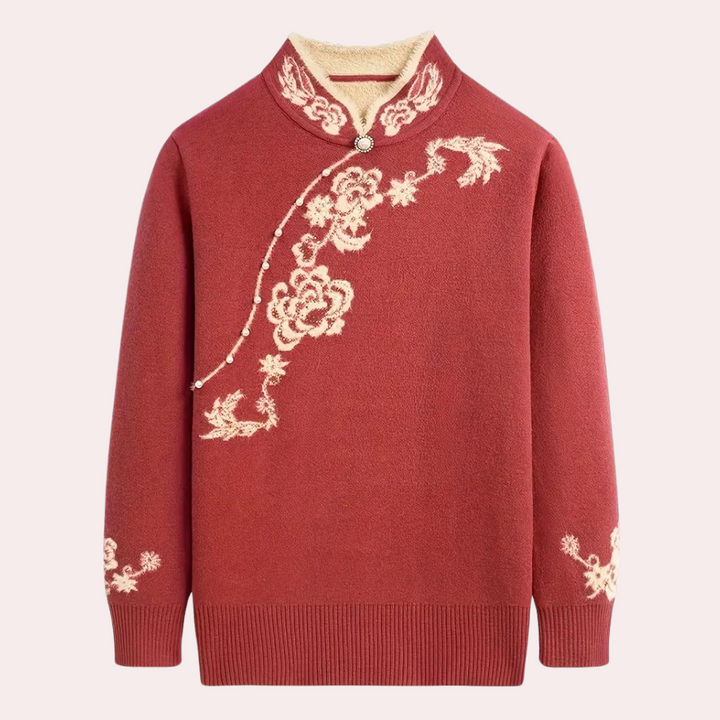 Emiliya - Stylischer Bestickter Pullover für Damen