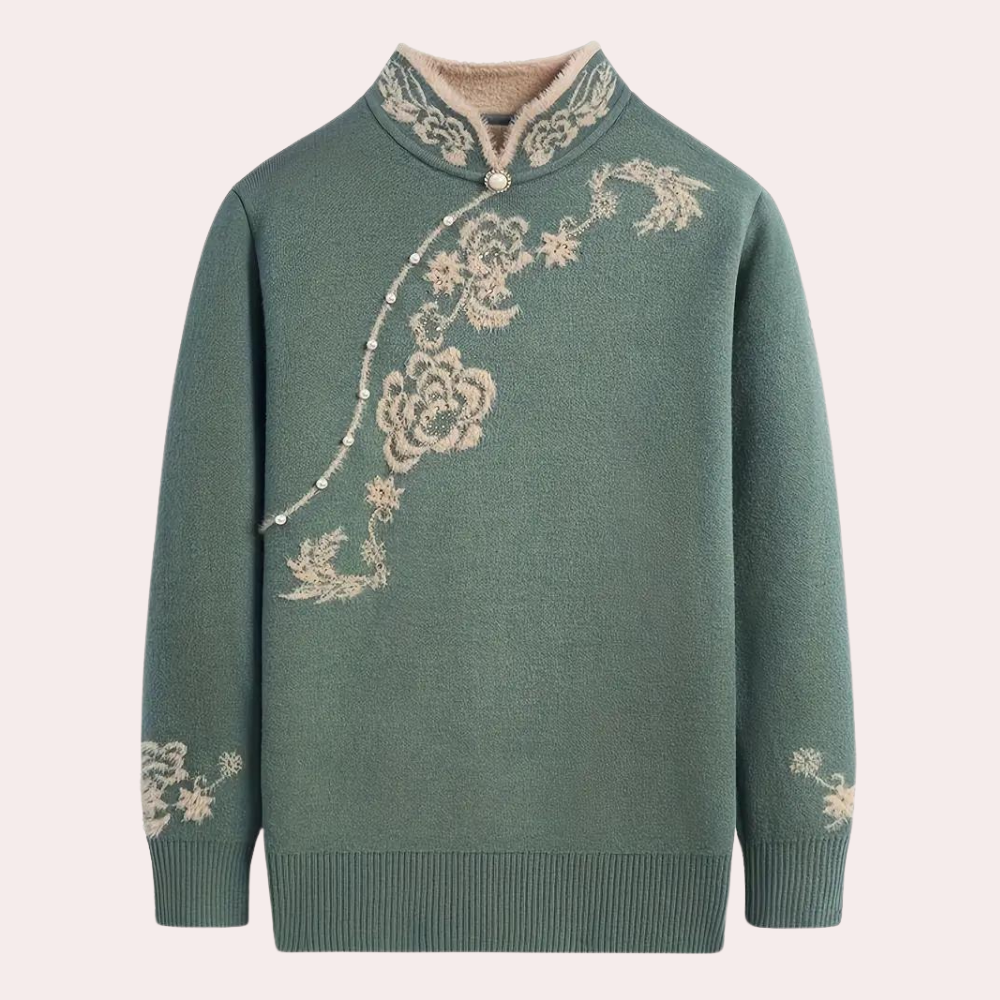 Emiliya - Stylischer Bestickter Pullover für Damen