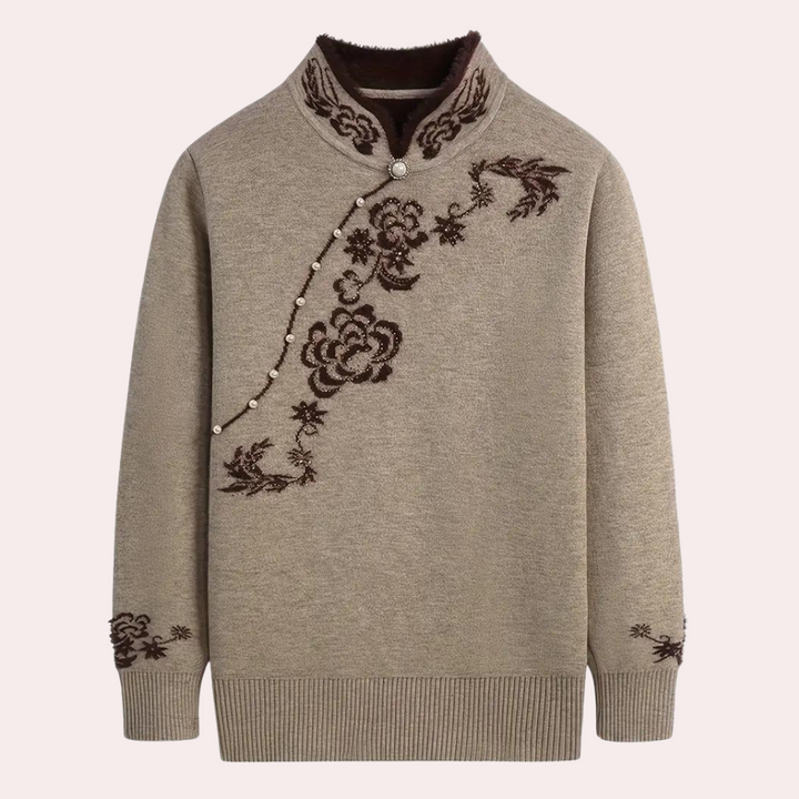 Emiliya - Stylischer Bestickter Pullover für Damen