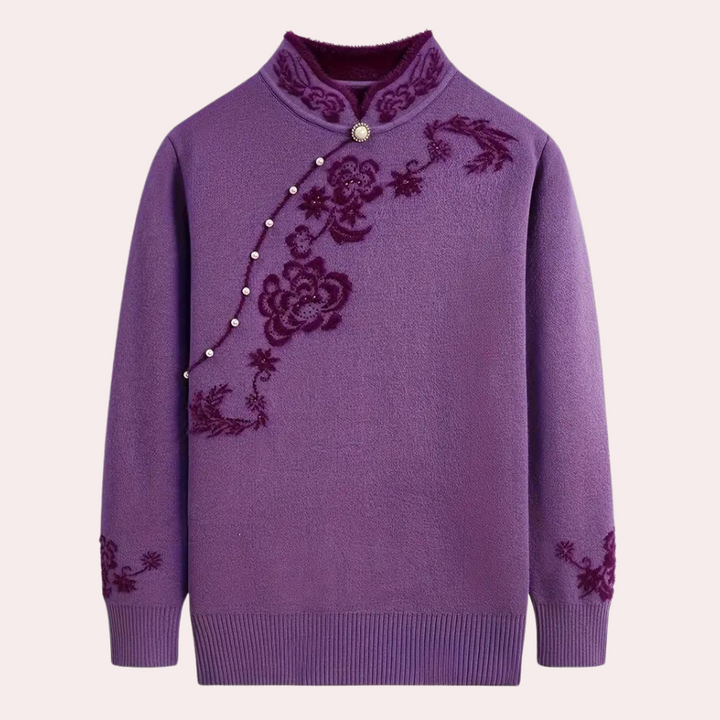 Emiliya - Stylischer Bestickter Pullover für Damen