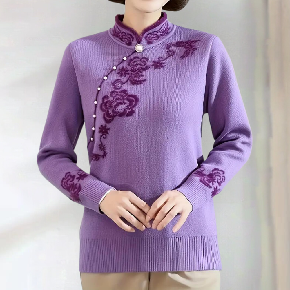 Emiliya - Stylischer Bestickter Pullover für Damen