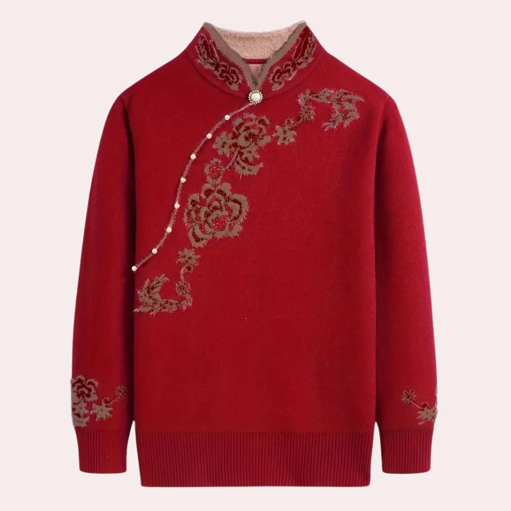 Emiliya - Stylischer Bestickter Pullover für Damen