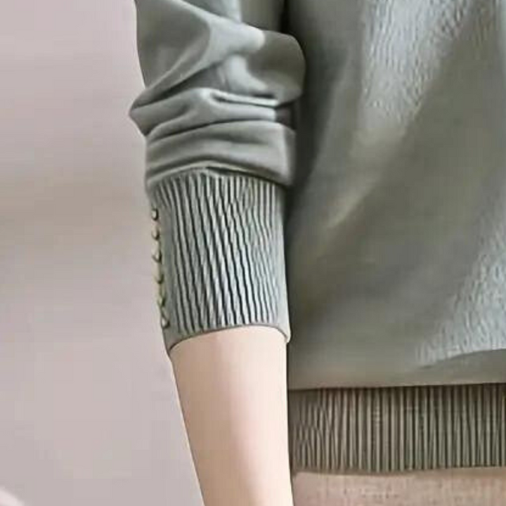 Katiya - Eleganter V-Ausschnitt Pullover für Damen