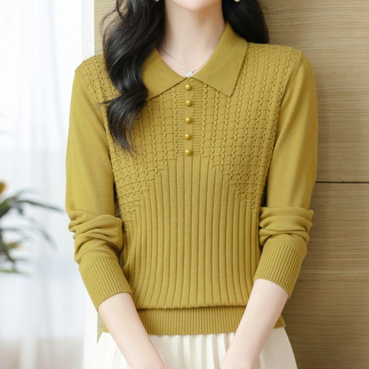 Elitsa - Damenstrickpullover In Uni-Farbe