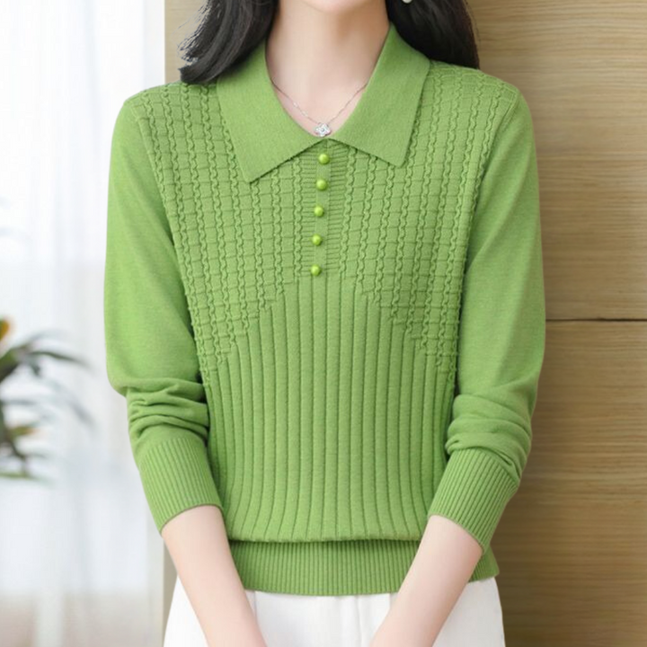 Elitsa - Damenstrickpullover In Uni-Farbe