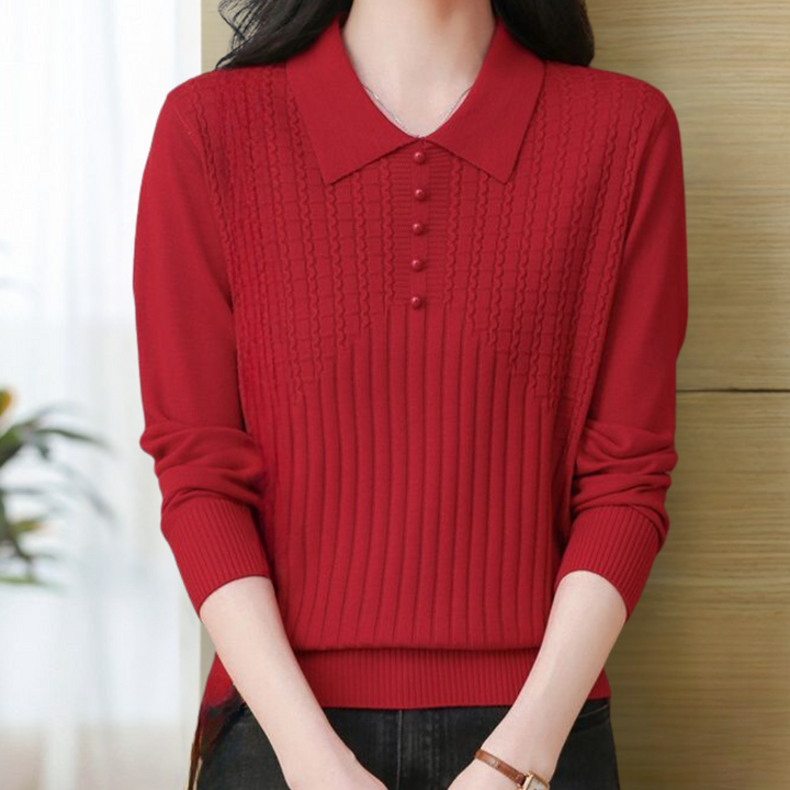 Elitsa - Damenstrickpullover In Uni-Farbe