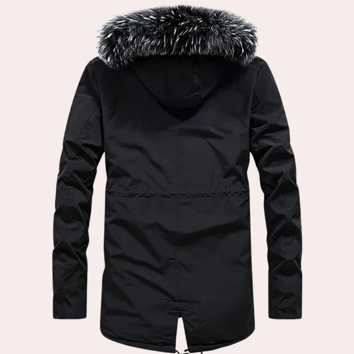 Bartek - Funktionelle Pelzkapuzen-Winterjacke für Herren