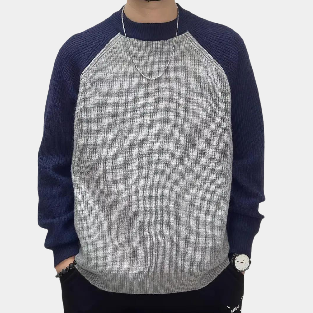 Renato - Zweifarbiger Freizeitpullover für Herren