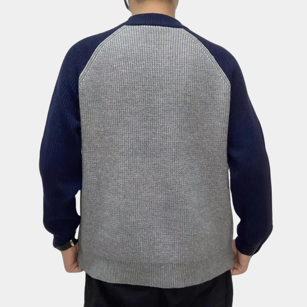 Renato - Zweifarbiger Freizeitpullover für Herren