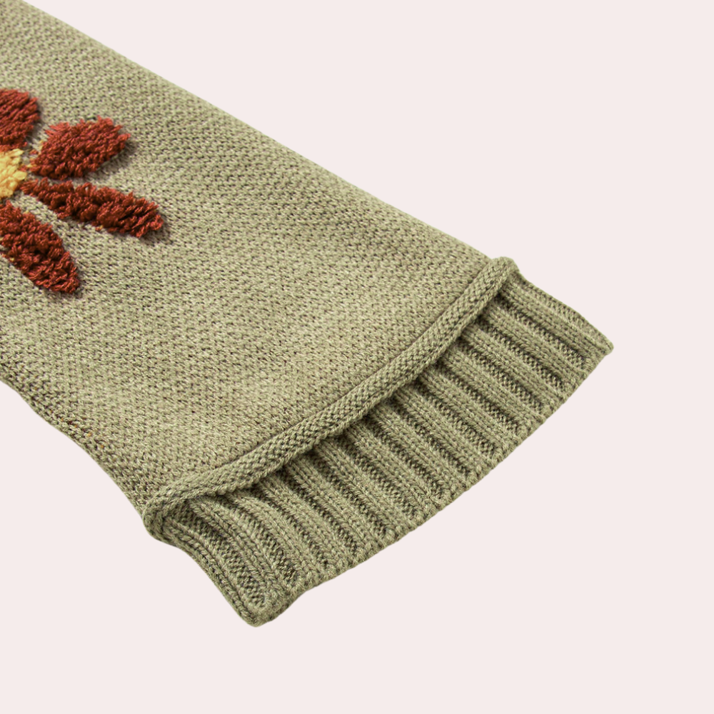 Honoria - Damenpullover mit Floralem Strickmuster