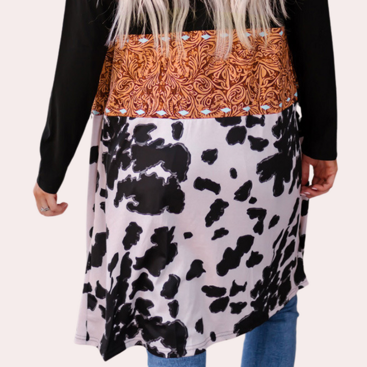Hildegarde - Mutige Und Stilvolle Strickjacke für Damen