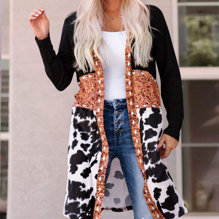 Hildegarde - Mutige Und Stilvolle Strickjacke für Damen
