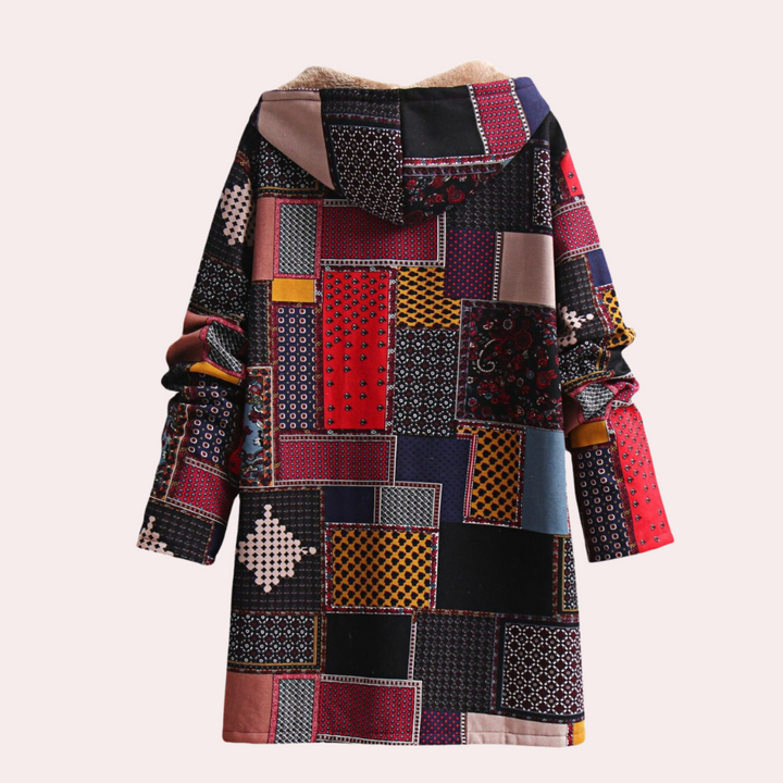 Janet - Eleganter Warmer Kapuzenmantel für Damen