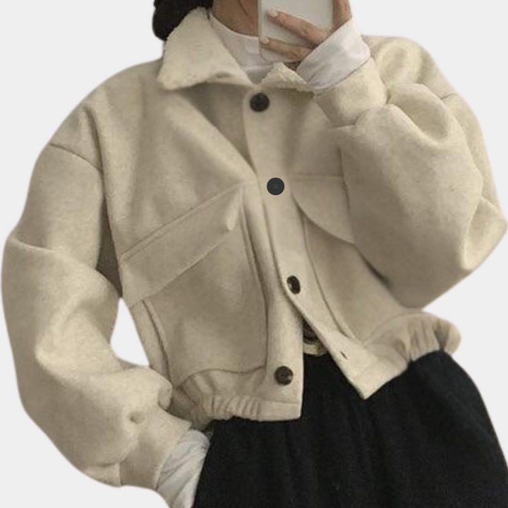 Lejla - Modische Kurze Strickjacke für Frauen