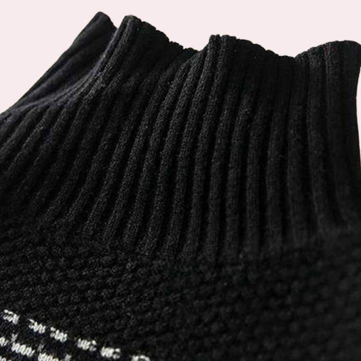 Sabina - Eleganter Pullover mit Hohem Kragen für Damen