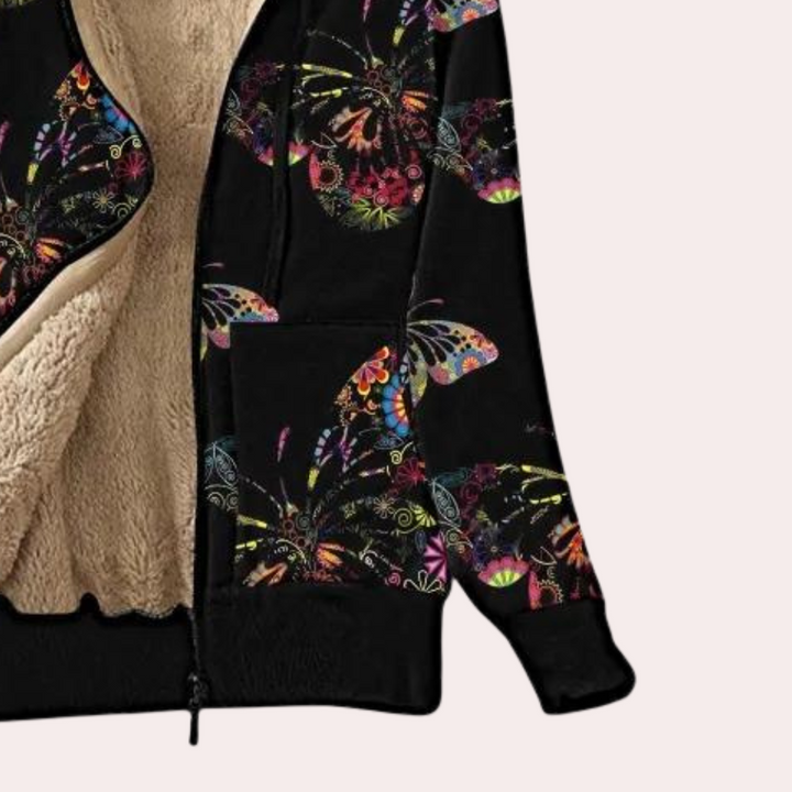 Louanne - Bedruckte Kapuzenjacke für Frauen