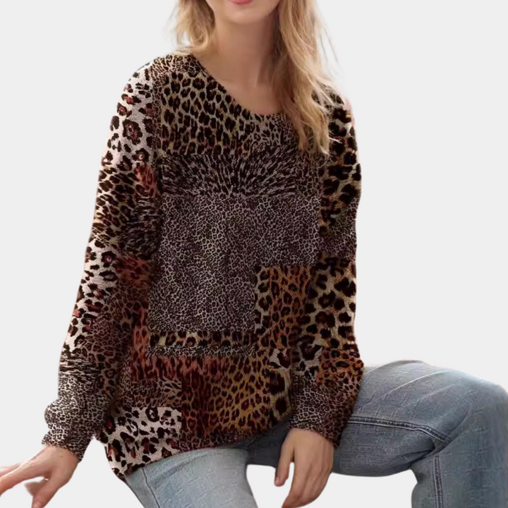 Martha - Eleganter Leopardenmuster-Pullover für Frauen