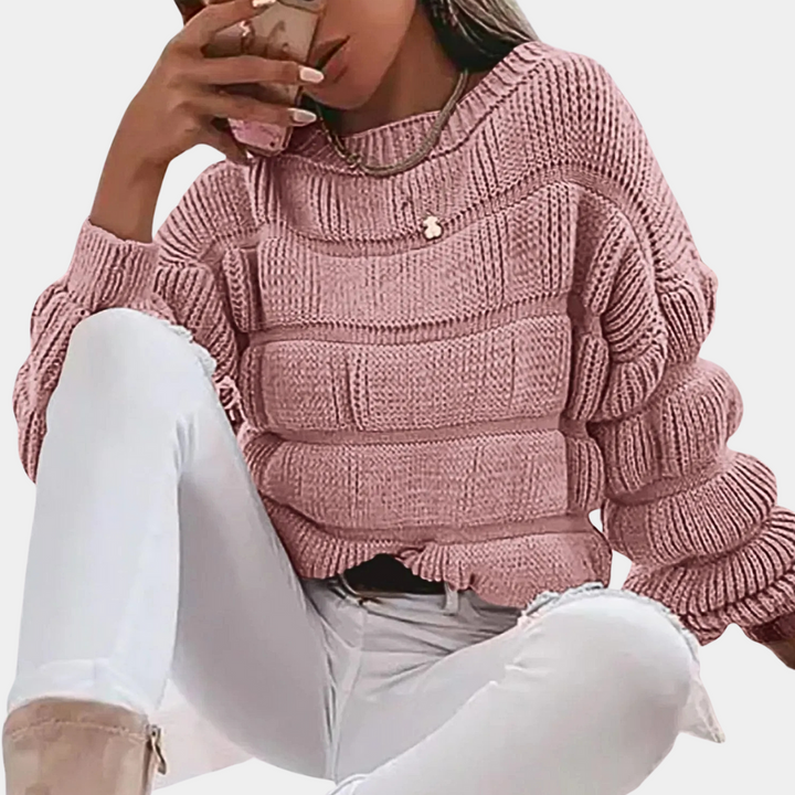 Sandra - Modischer Strickpullover für Damen