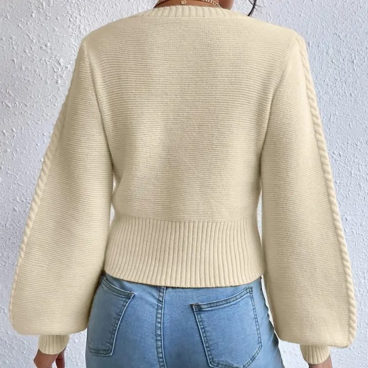 Aayla - Damenpullover mit Quadratischem Dekolleté