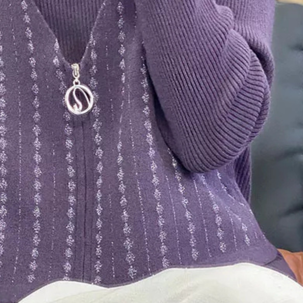 Filipa - Modischer Reißverschluss-Pullover für Damen