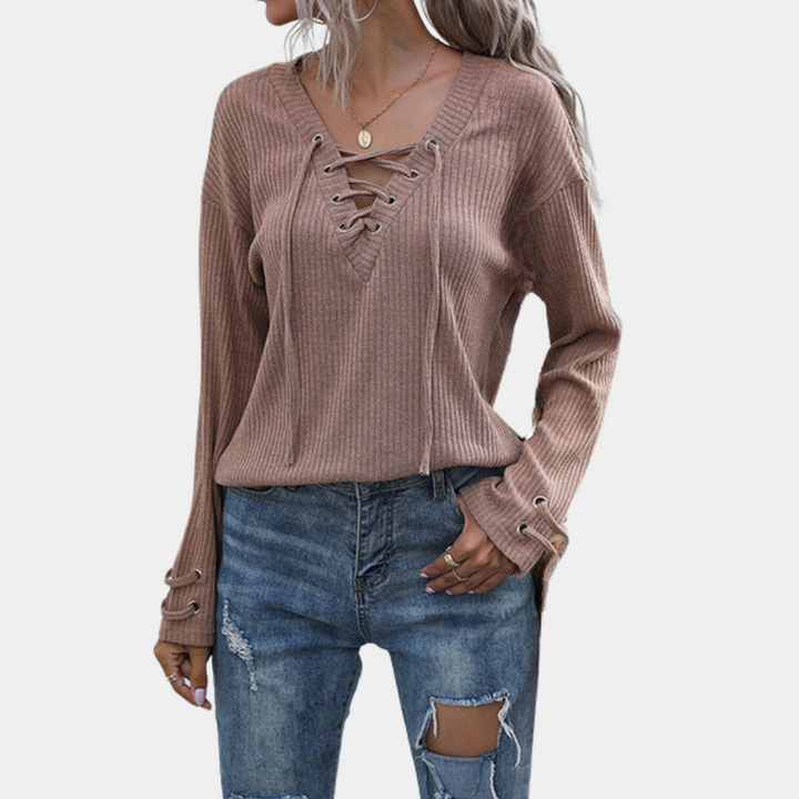 Rosalina - Lässiger Strickpullover für Damen