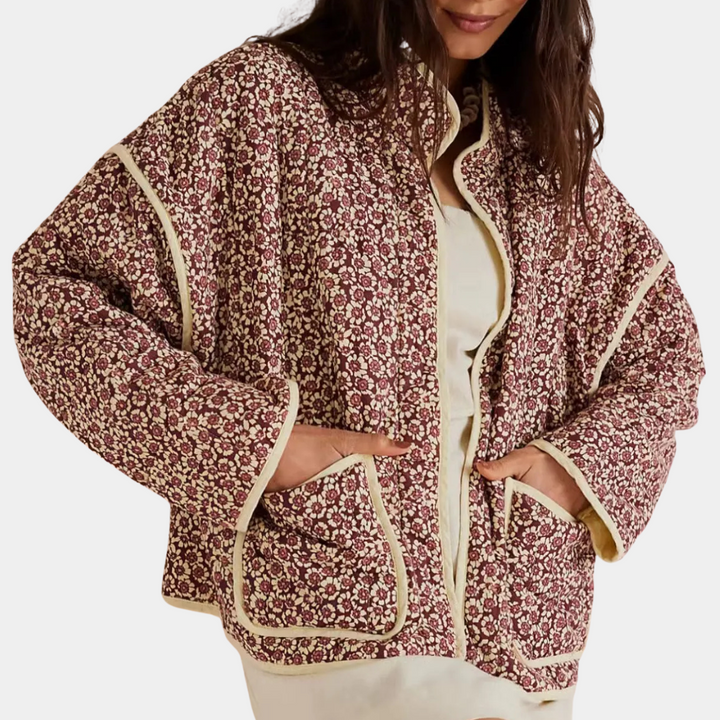 Nene - Geblümte Winterjacke für Damen