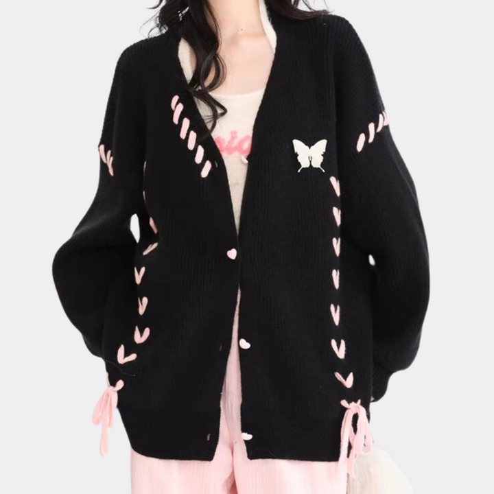 Olivia - Stylische Übergroße Strickjacke für Frauen
